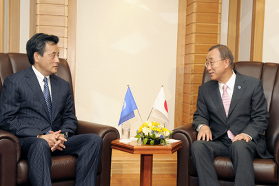 Secretary-General Meets Head of Democratic Party of Japan in Tokyo