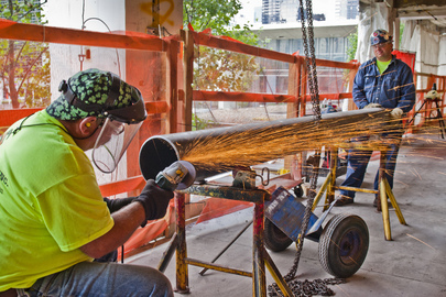 Trabalhadores da construção civil. Foto: ONU/Rick Bajornas
