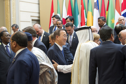 Secretary-General Meets World Leaders at “Friends of Libya” Summit