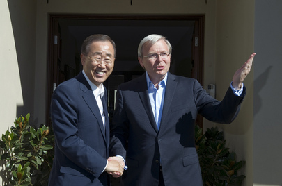 Secretary-General Meets Australian Foreign Minister in Canberra