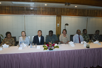 Secretary-General Attends Dinner with Solomon Islands Prime Minister