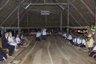Secretary-General Gets Traditional Welcome Ceremony in Kiribati