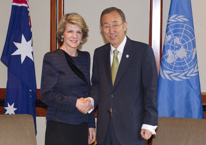 Secretary-General Meets Australia’s Deputy Leader of Opposition