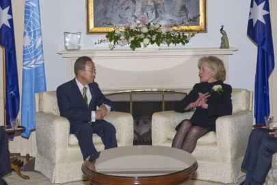 Secretary-General Meets Governor-General of Australia