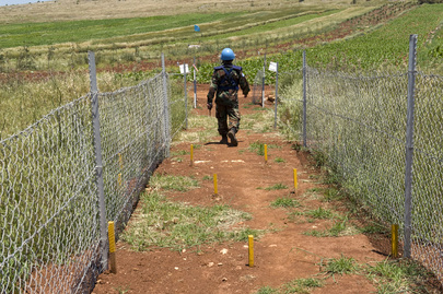 Peacekeepers in Lebanon De-Mine along Israeli-Lebanese Blue Line