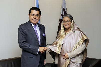 General Assembly President Meets Prime Minister of Bangladesh