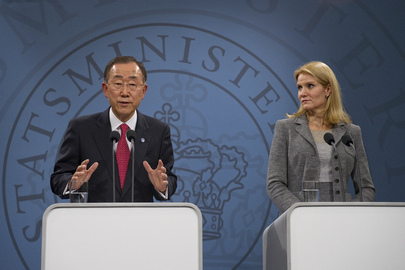 Secretary-General and Danish Prime Minister Brief Press in Copenhagen