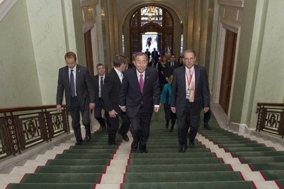 Secretary-General Meets Speaker of Swedish Parliament