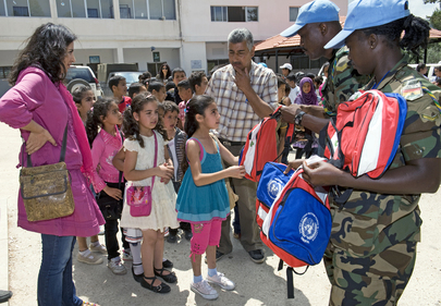 UN Provides School Supplies to Children in Yarin, Lebanon