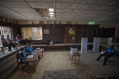 Monrovia Polling Station on Day of Presidential Run-Off