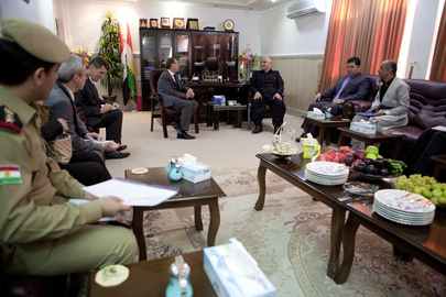 UNAMI Head Meets Kurdish Peshmerga Minister