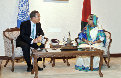 Secretary-General Meets Prime Minister of Bangladesh