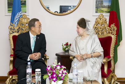 Secretary-General Meets Bangladeshi Leader of Opposition