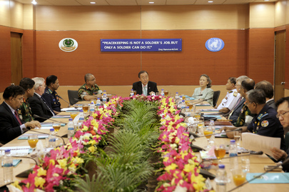 Secretary-General Visits Institute of Peace Support Operations in Dhaka