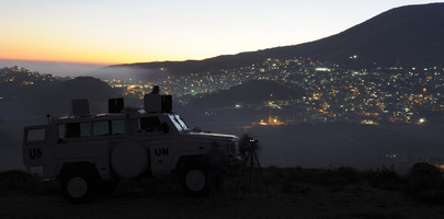 UN Observer Force on Duty in Golan Heights