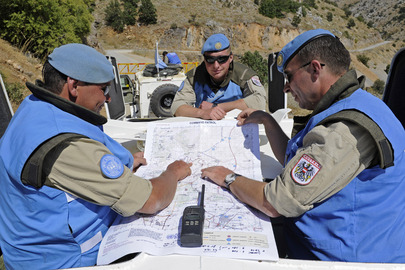 UNDOF Peacekeepers Patrol Golan Heights