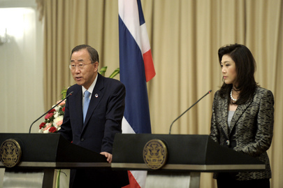 Secretary-General and Thai Prime Minister Brief Press