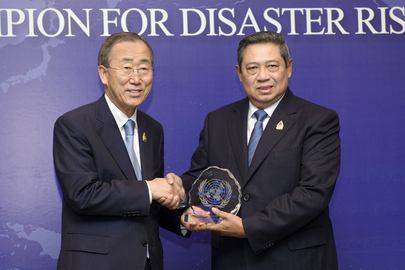 Secretary-General Designates Indonesian President Champion for Disaster Risk Reduction