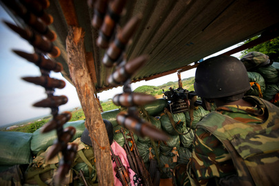 Tropas da AMISOM recuperam território de insurgentes no norte da capital somali Mogadíscio. Tropas da AMISOM recuperam território de insurgentes no norte da capital somali Mogadíscio. (ONU/ Stuart Price)