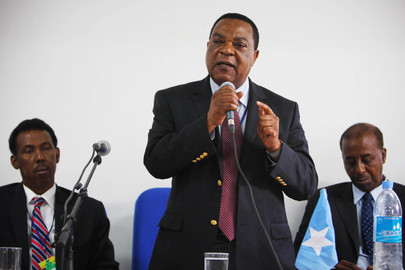 O Representante Especial do Secretário-Geral da ONU, Augustine Mahiga (ONU/Eskinder Debebe)