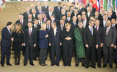 Participants of Bonn Afghanistan Conference Pose for Group Photo