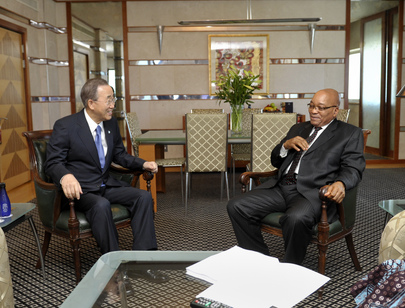 Secretary-General Meets President of South Africa in Durban
