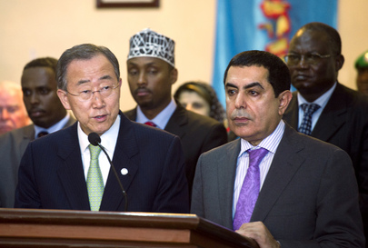 Secretary-General and Assembly President Brief Press in Mogadishu