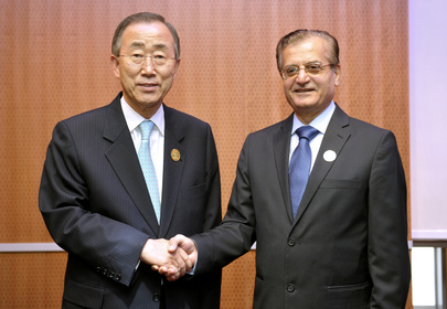 Secretary-General Meets Lebanese Foreign Minister in Doha