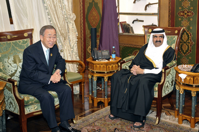 Secretary-General Meets Amir of Qatar in Doha