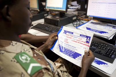 Elections Documents Arrive at UNOCI Headquarters