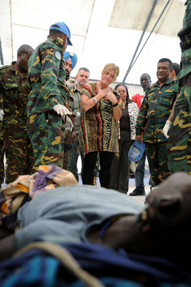 UN Representative in South Sudan Visits Wounded in Jonglei Clashes