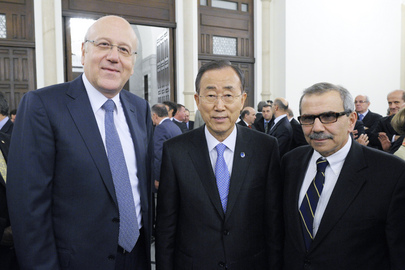 Secretary-General Attends Dinner Hosted by Lebanese Prime Minister