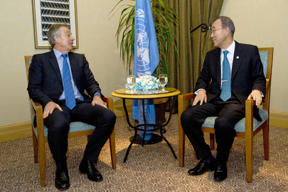 Secretary-General Meets Mideast Quartet Envoy in Amman
