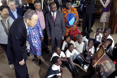 Secretary-General Visits Fountain of Hope Centre in Lusaka, Zambia