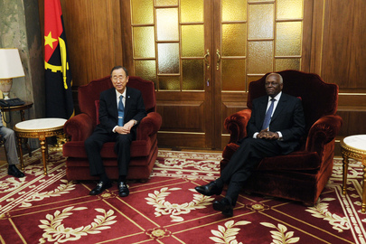 Secretary-General Meets Angolan President in Luanda