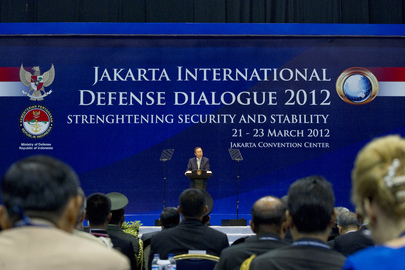Secretary-General Delivers Keynote Speech at Jakarta Defense Conference