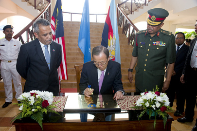 Secretary-General Visits Peacekeeping Training Center in Malaysia