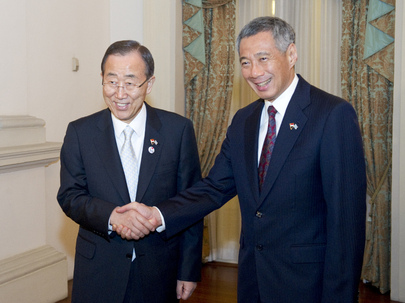 Secretary-General Meets Prime Minister of Singapore