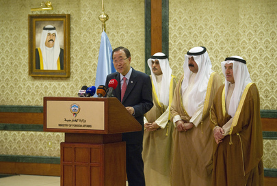Secretary-General Briefs Media in Kuwait City