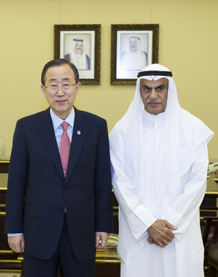 Secretary-General Meets Speaker of Kuwaiti National Assembly