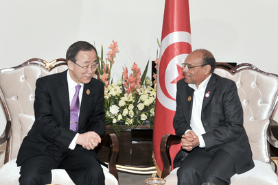 Secretary-General Meets President of Tunisia in Baghdad