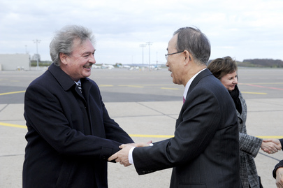 Secretary-General Arrives in Luxembourg
