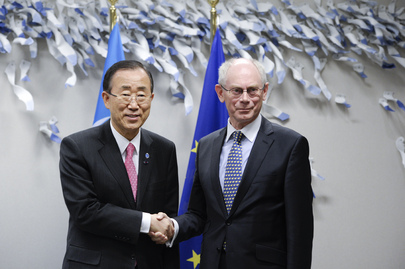 Secretary-General Meets European Council President in Brussels