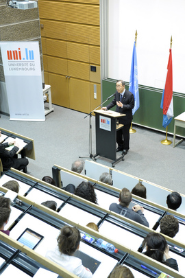 Secretary-General Speaks at University of Luxembourg