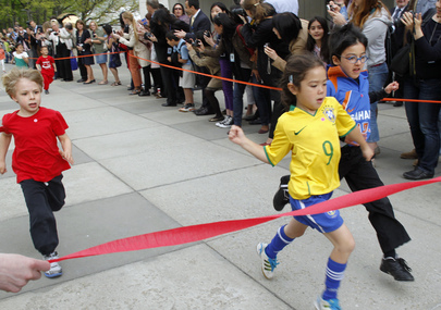 Kids Celebrate 100-Day Countdown to London Olympic Games