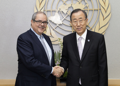 Secretary-General Meets General Manager of Global Fund