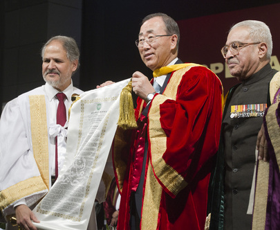 Secretary-General Receives Honourary Doctorate from Indian University