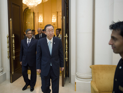 Secretary-General and Indian Foreign Minister Meet in New Delhi