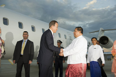 Secretary-General Arrives in Yangon, Myanmar