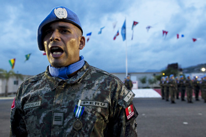 MINUSTAH’s Peruvian Contingent Receives Medals